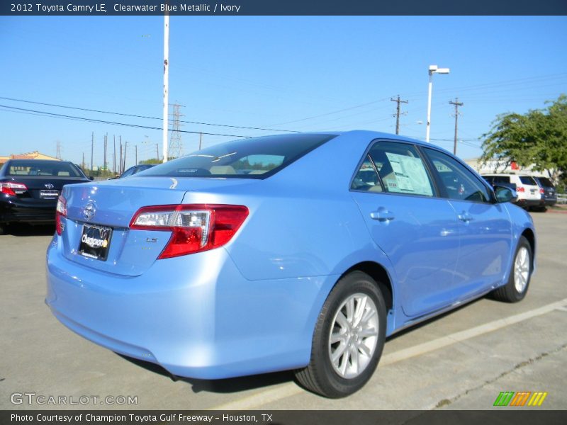 Clearwater Blue Metallic / Ivory 2012 Toyota Camry LE
