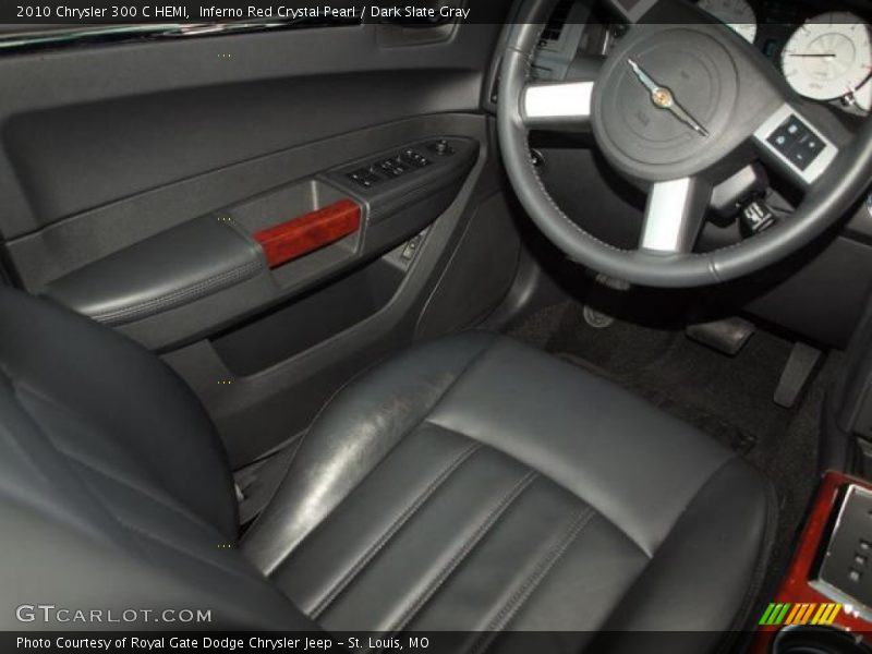Inferno Red Crystal Pearl / Dark Slate Gray 2010 Chrysler 300 C HEMI