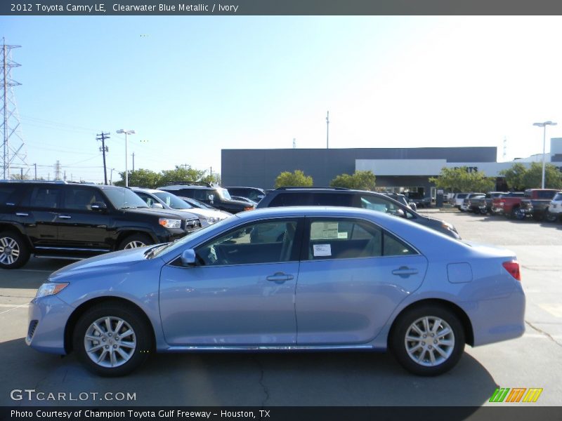 Clearwater Blue Metallic / Ivory 2012 Toyota Camry LE