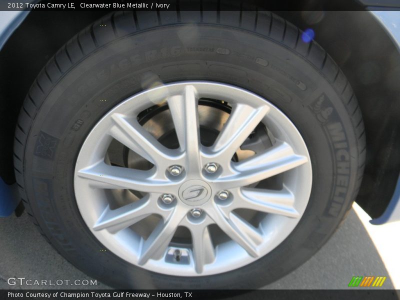 Clearwater Blue Metallic / Ivory 2012 Toyota Camry LE