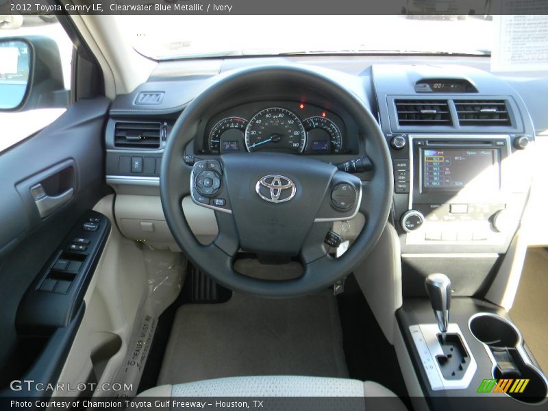 Clearwater Blue Metallic / Ivory 2012 Toyota Camry LE