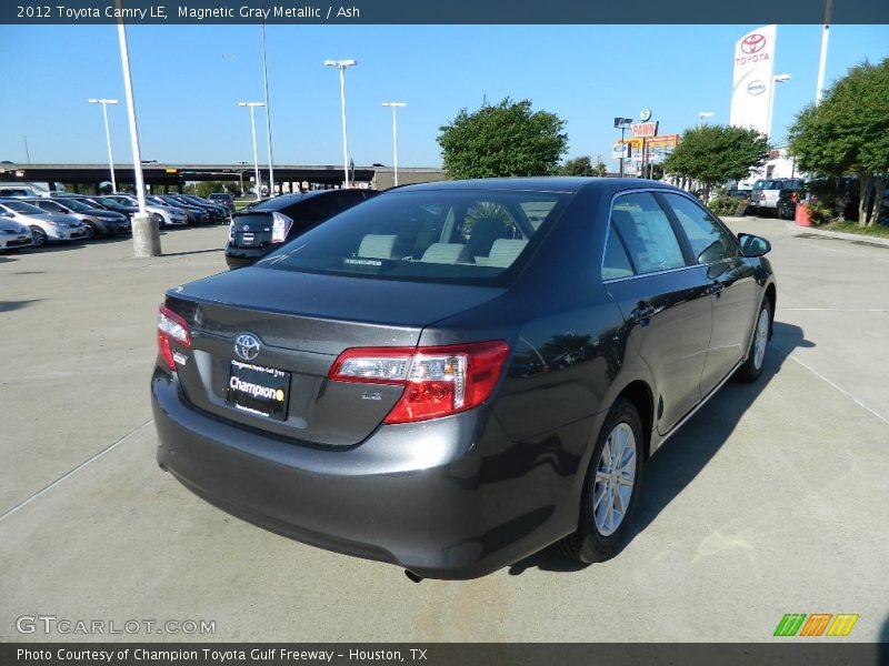Magnetic Gray Metallic / Ash 2012 Toyota Camry LE