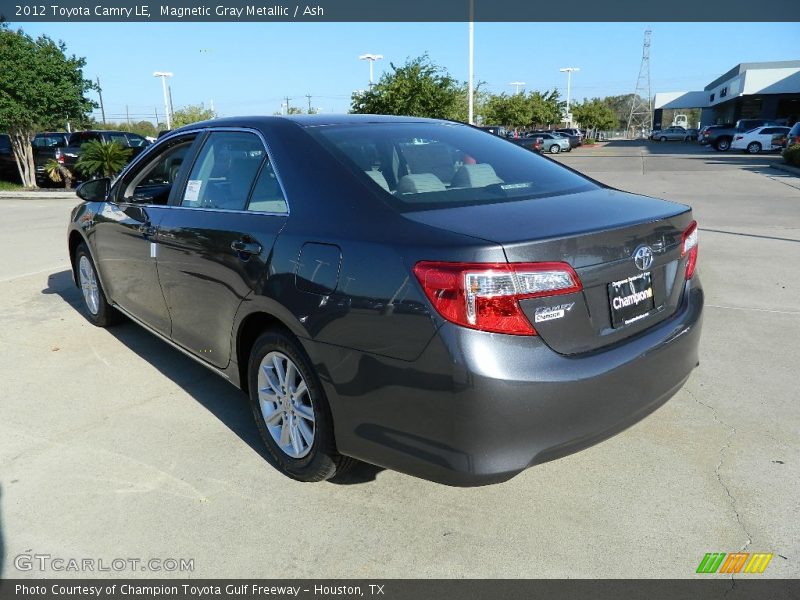Magnetic Gray Metallic / Ash 2012 Toyota Camry LE