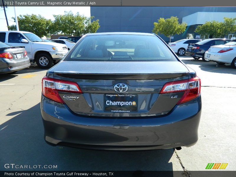 Magnetic Gray Metallic / Ash 2012 Toyota Camry LE