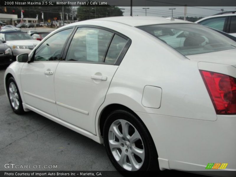 Winter Frost Pearl / Cafe Latte 2008 Nissan Maxima 3.5 SL