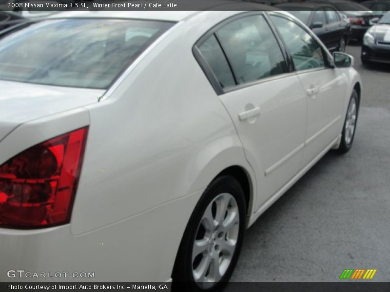 Winter Frost Pearl / Cafe Latte 2008 Nissan Maxima 3.5 SL