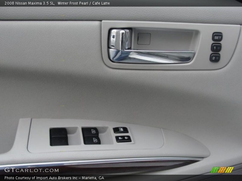 Winter Frost Pearl / Cafe Latte 2008 Nissan Maxima 3.5 SL