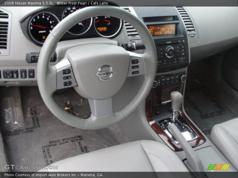 Winter Frost Pearl / Cafe Latte 2008 Nissan Maxima 3.5 SL