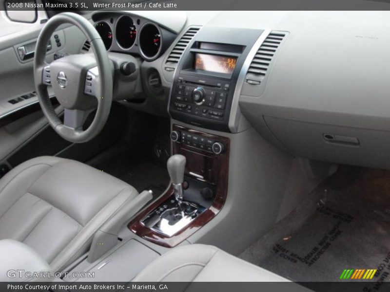 Winter Frost Pearl / Cafe Latte 2008 Nissan Maxima 3.5 SL