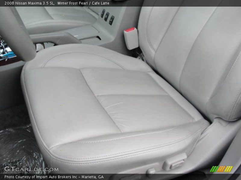 Winter Frost Pearl / Cafe Latte 2008 Nissan Maxima 3.5 SL