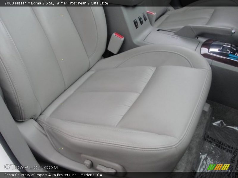 Winter Frost Pearl / Cafe Latte 2008 Nissan Maxima 3.5 SL