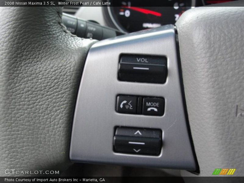 Winter Frost Pearl / Cafe Latte 2008 Nissan Maxima 3.5 SL