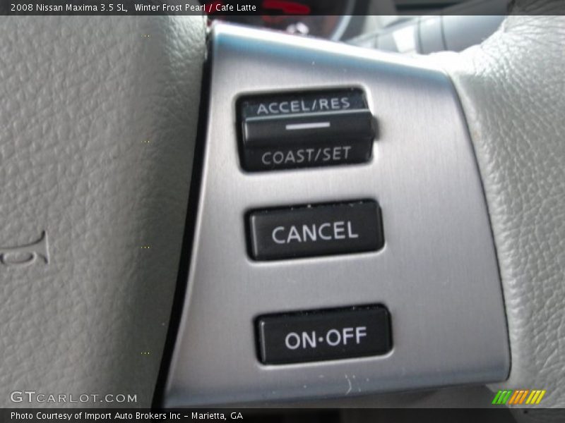 Winter Frost Pearl / Cafe Latte 2008 Nissan Maxima 3.5 SL