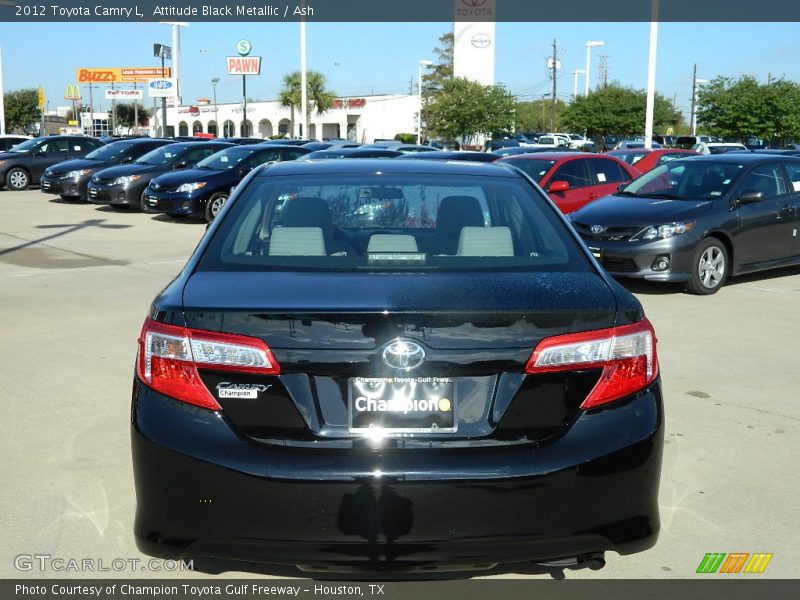 Attitude Black Metallic / Ash 2012 Toyota Camry L