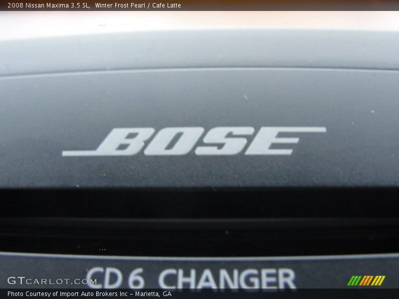 Winter Frost Pearl / Cafe Latte 2008 Nissan Maxima 3.5 SL