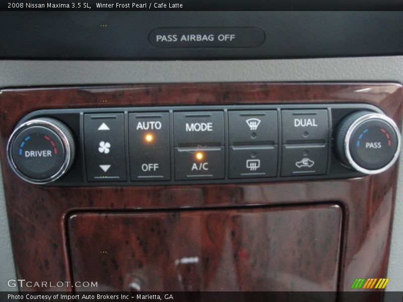 Winter Frost Pearl / Cafe Latte 2008 Nissan Maxima 3.5 SL