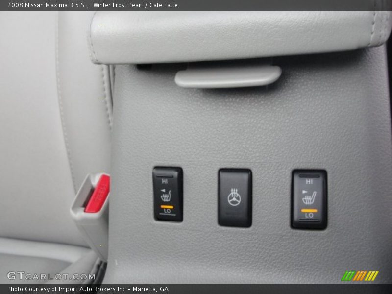 Winter Frost Pearl / Cafe Latte 2008 Nissan Maxima 3.5 SL