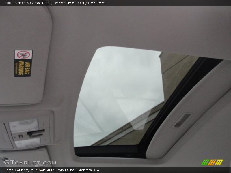 Winter Frost Pearl / Cafe Latte 2008 Nissan Maxima 3.5 SL