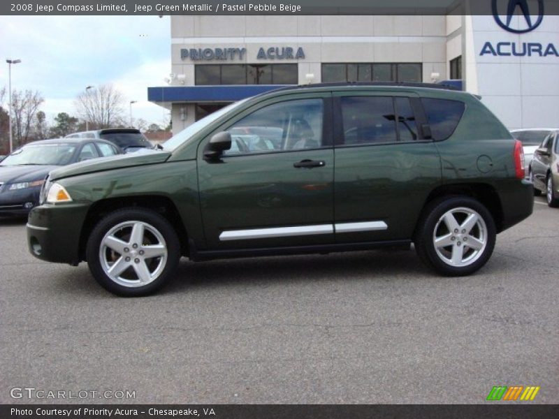 Jeep Green Metallic / Pastel Pebble Beige 2008 Jeep Compass Limited