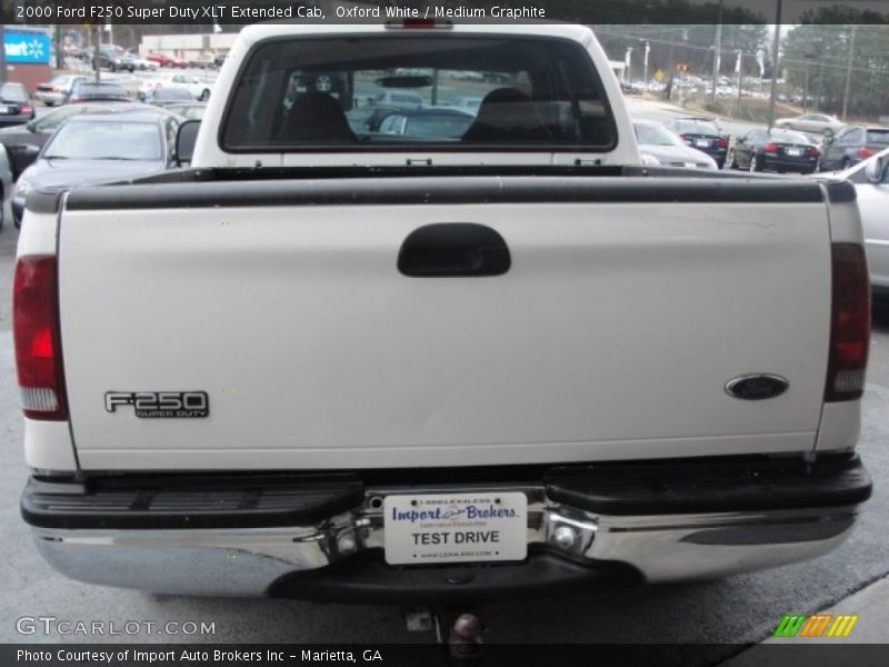 Oxford White / Medium Graphite 2000 Ford F250 Super Duty XLT Extended Cab