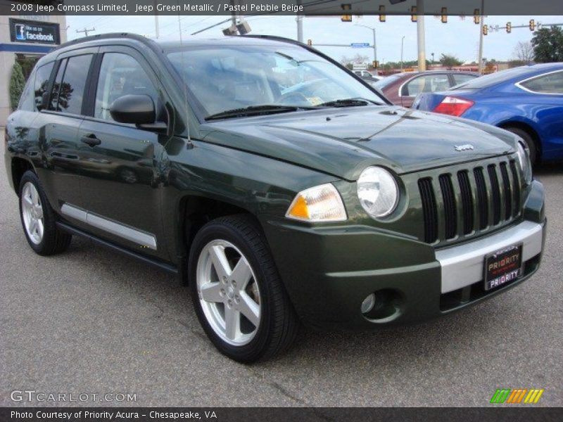 Jeep Green Metallic / Pastel Pebble Beige 2008 Jeep Compass Limited