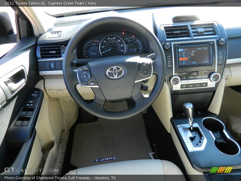 Cypress Green Pearl / Ivory 2012 Toyota Camry LE