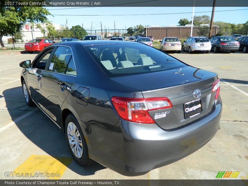 Magnetic Gray Metallic / Ash 2012 Toyota Camry LE