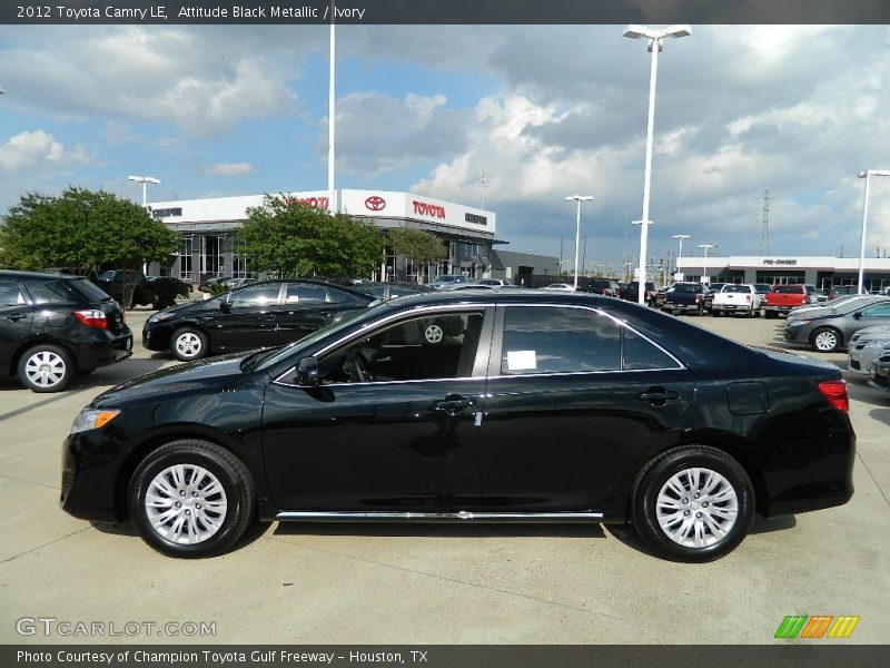 Attitude Black Metallic / Ivory 2012 Toyota Camry LE