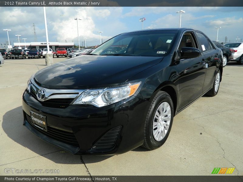 Attitude Black Metallic / Ivory 2012 Toyota Camry LE