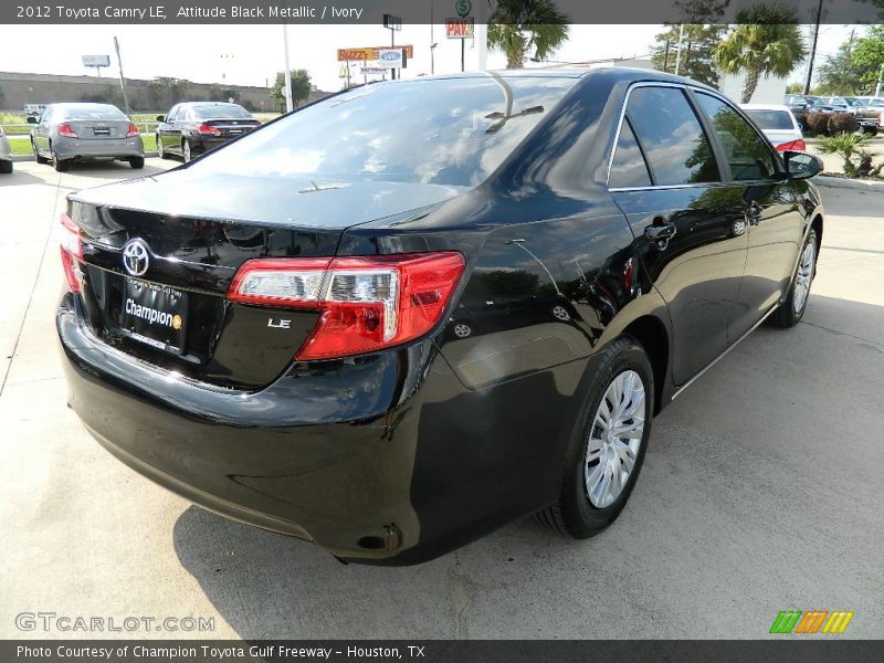 Attitude Black Metallic / Ivory 2012 Toyota Camry LE