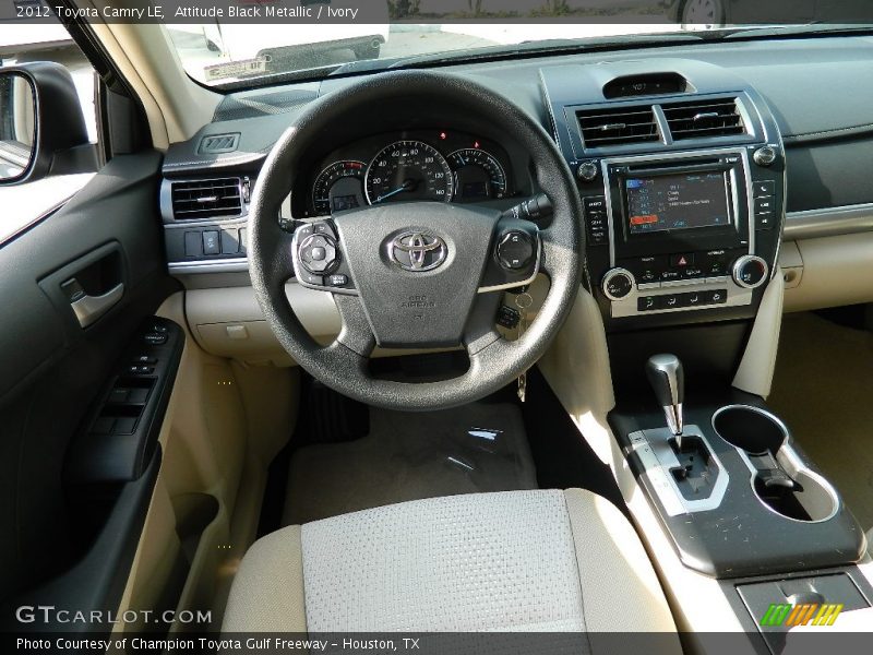 Attitude Black Metallic / Ivory 2012 Toyota Camry LE