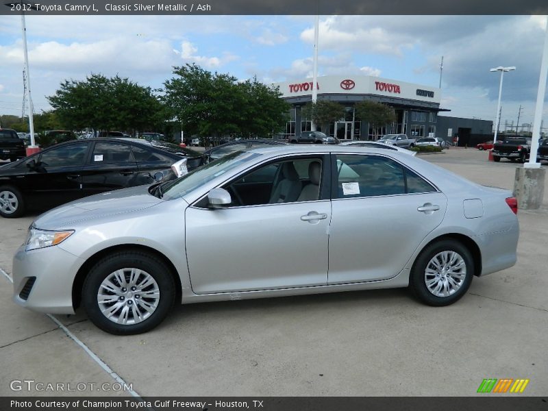 Classic Silver Metallic / Ash 2012 Toyota Camry L