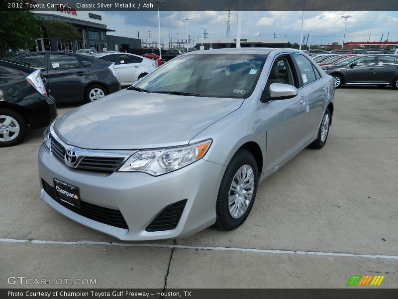 Classic Silver Metallic / Ash 2012 Toyota Camry L