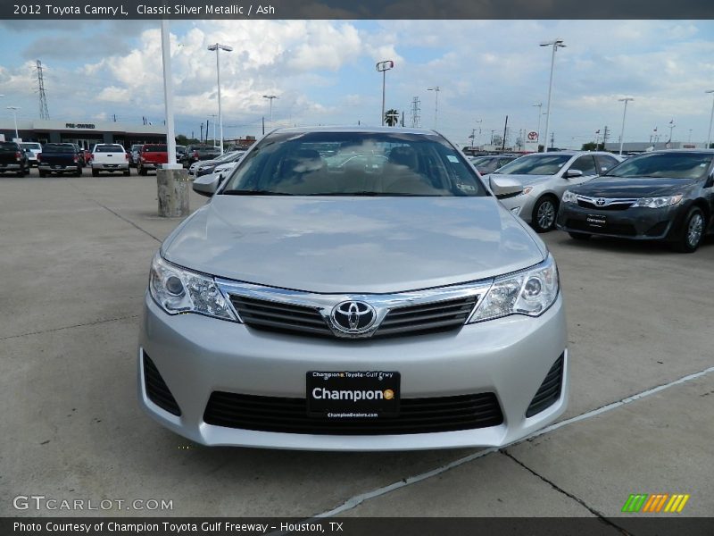 Classic Silver Metallic / Ash 2012 Toyota Camry L