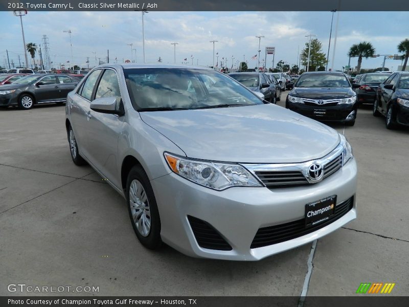 Classic Silver Metallic / Ash 2012 Toyota Camry L