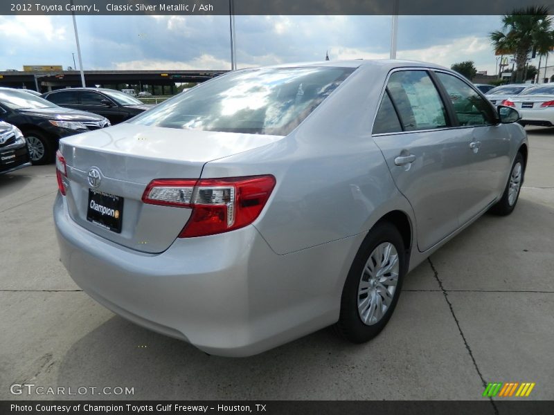 Classic Silver Metallic / Ash 2012 Toyota Camry L