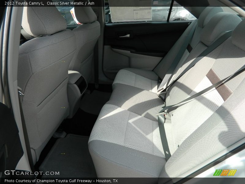 Classic Silver Metallic / Ash 2012 Toyota Camry L