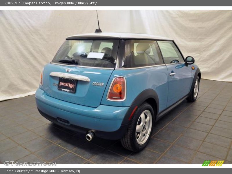 Oxygen Blue / Black/Grey 2009 Mini Cooper Hardtop