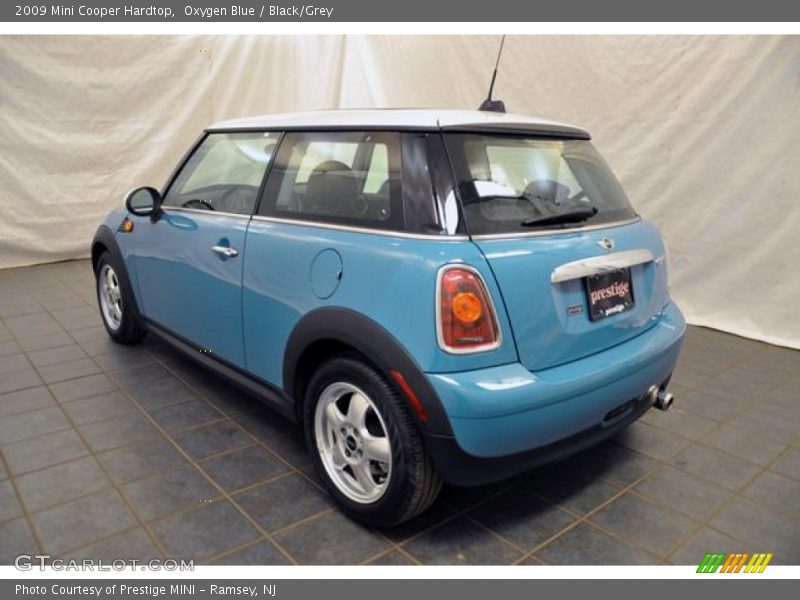 Oxygen Blue / Black/Grey 2009 Mini Cooper Hardtop