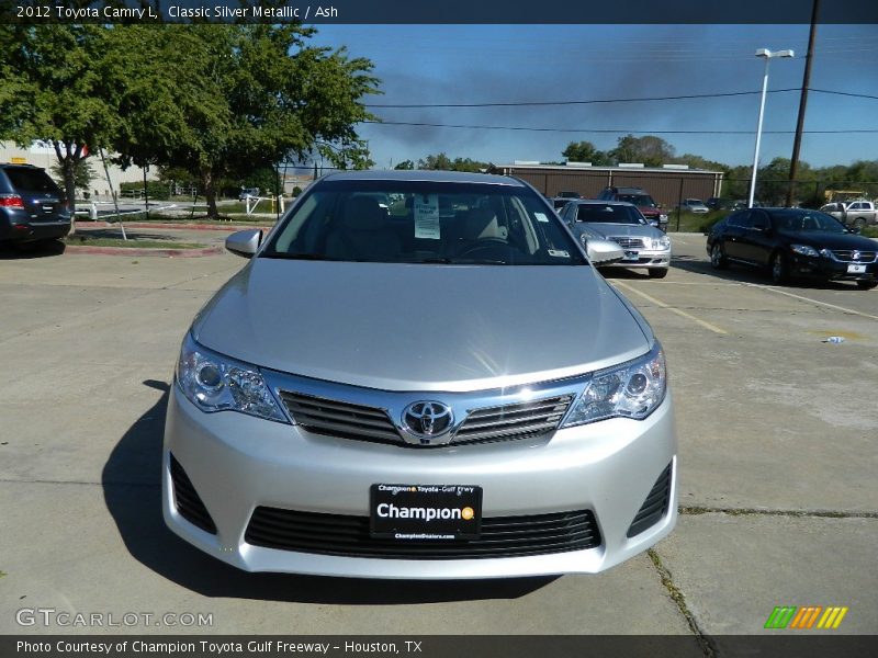 Classic Silver Metallic / Ash 2012 Toyota Camry L