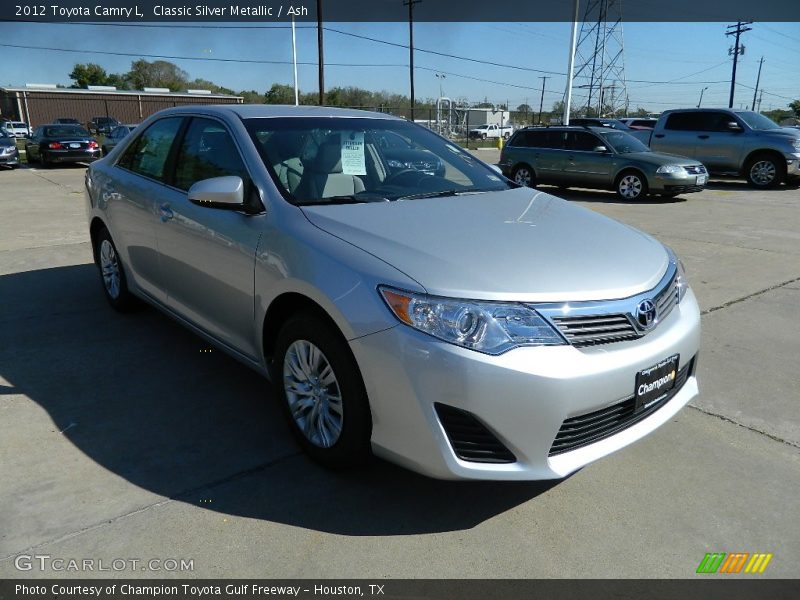 Classic Silver Metallic / Ash 2012 Toyota Camry L
