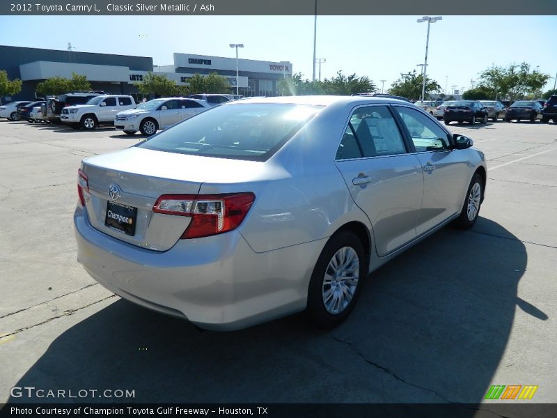 Classic Silver Metallic / Ash 2012 Toyota Camry L