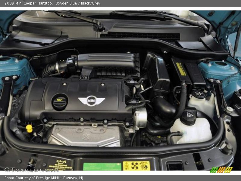 Oxygen Blue / Black/Grey 2009 Mini Cooper Hardtop