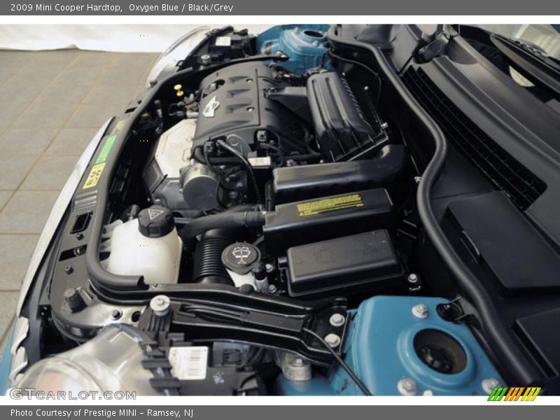 Oxygen Blue / Black/Grey 2009 Mini Cooper Hardtop
