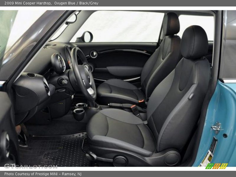 Oxygen Blue / Black/Grey 2009 Mini Cooper Hardtop