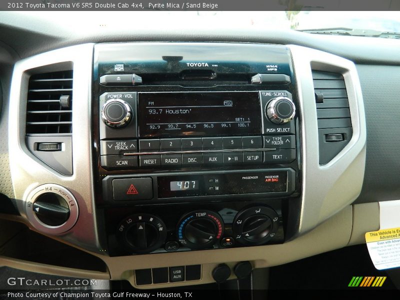 Pyrite Mica / Sand Beige 2012 Toyota Tacoma V6 SR5 Double Cab 4x4