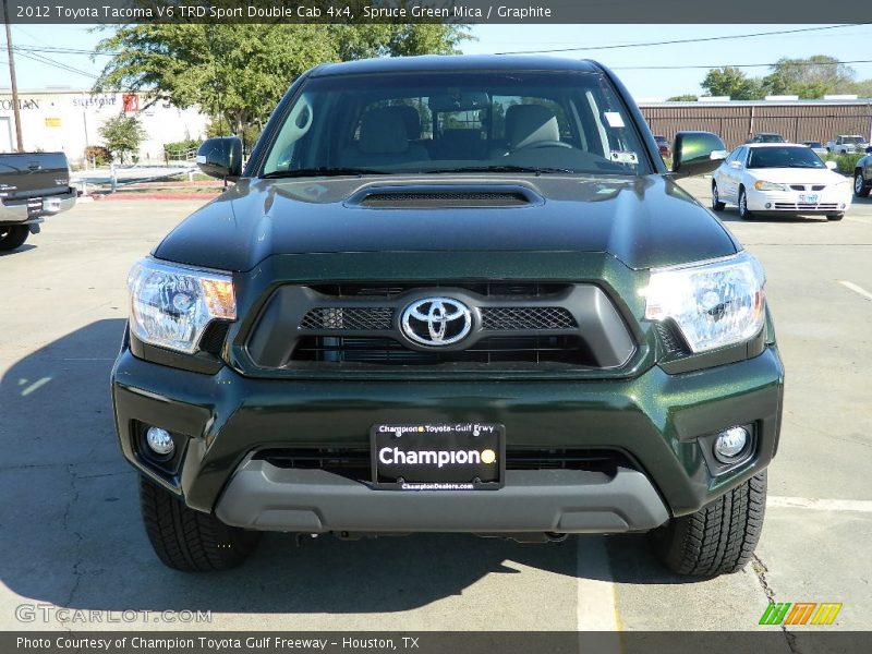 Spruce Green Mica / Graphite 2012 Toyota Tacoma V6 TRD Sport Double Cab 4x4