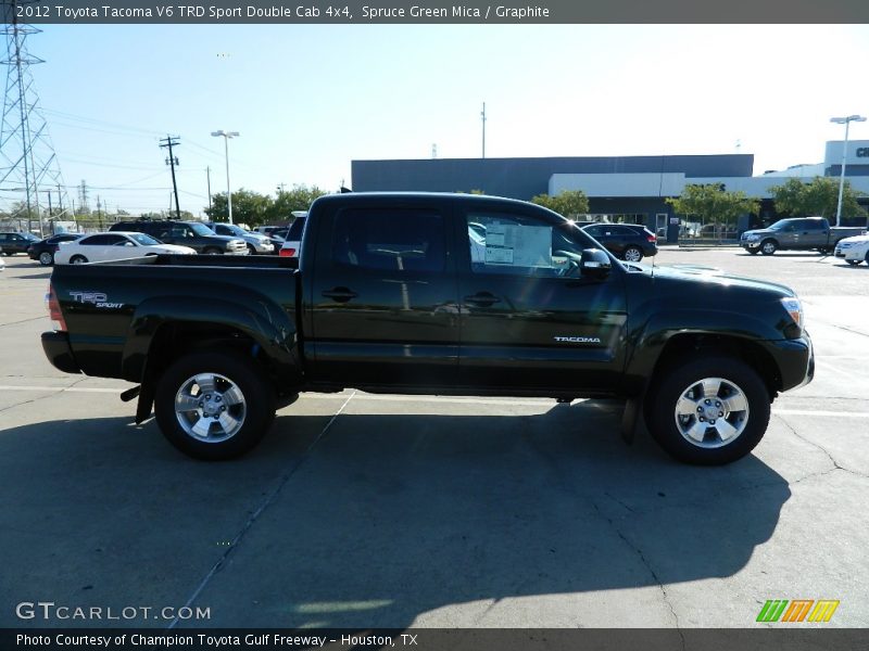 Spruce Green Mica / Graphite 2012 Toyota Tacoma V6 TRD Sport Double Cab 4x4