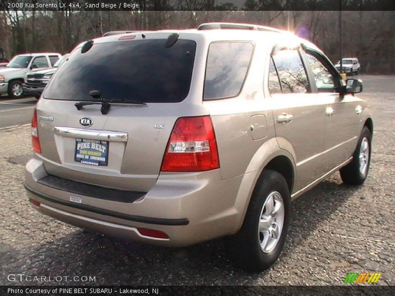 Sand Beige / Beige 2008 Kia Sorento LX 4x4