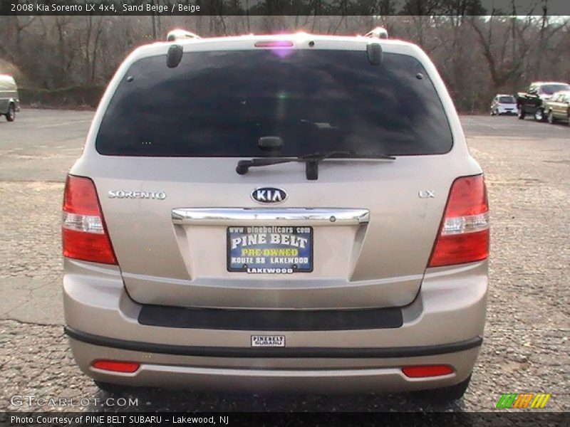 Sand Beige / Beige 2008 Kia Sorento LX 4x4